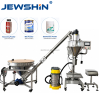 Machine de remplissage semi-automatique de poudre avec trémie de chargement à vis sans fin pour l'emballage de bouteilles et de sacs alimentaires et chimiques