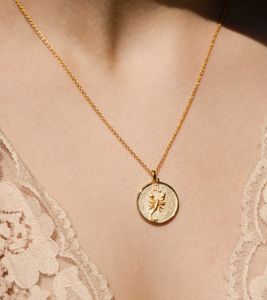 Joyería Loveher, collar de cadena de Cable <span class=keywords><strong>Escorpio</strong></span> de moda Retro de lujo, latón plateado 925 para uso General, no es fácil de desvanecer - Product Image 2