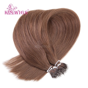 KSWIGS Extensiones de Cabello Humano Natural Negro con Puntas Nano, Sin Caída, Sin Enredos, Fácil Instalación para Estilistas Profesionales de Salón - Product Image 2