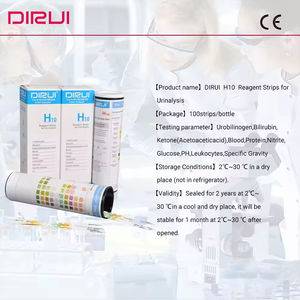 Bandes de <span class=keywords><strong>test</strong></span> urinaire DIRUI à résultat rapide, 10 paramètres, 100 bandes/flacon, analyse d'urine rapide, clinique et à domicile - Product Image 6