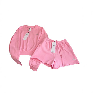 Sudadera de cuello redondo con letras tridimensionales 26 Spring para mujer, informal, clásica, versátil, deportiva, para yoga, top corto - Product Image 5