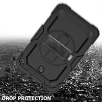 Étui de tablette ultra résistant de 8.0 pouces pour Samsung Galaxy Tab E T387, protecteur d'écran intégré, sangle d'épaule, armure