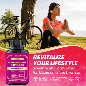 Capsules végétaliennes Myo D-Chiro Inositol 16-en-1 à marque privée OEM pour l'équilibre hormonal pr-conception féminin – Complément à base d'extraits végétaux - Product Image 4