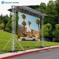 Pantalla LED de Alquiler a Todo Color para Video Wall P3.91 P4.81, Pantalla LED para Escenarios, Conciertos, Eventos, Bodas, Iglesias, Panel LED para Exteriores de 500x500 mm, IP65, HD