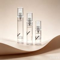 Emballage de luxe sans air personnalisé avec bouchon en plastique 5ml 10ml 15ml comme flacon pompe sans air pour les soins de la peau