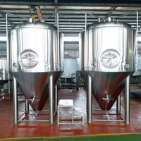 Cuves de Fermentation Coniques HG 1500L 15hl 2000L avec Pompe à Pression et PLC pour la Production de Bière Artisanale