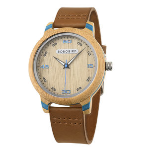 BOBO UCCELLO Mani Luminose di Legno Orologi del Quarzo di Modo Orologi Da Polso Orologi per Gli Uomini e Le Donne in Scatola <span class=keywords><strong>Regalo</strong></span> di Giorno di san valentino - Product Image 1