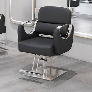 เก้าอี้ร้านตัดผมหรูหราแบบพกพาสีทองสำหรับร้านเสริมสวยและร้านเสริมสวยเฟอร์นิเจอร์ร้านเสริมสวยแบบหมุนได้ - Product Image 6