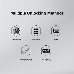 Serrure de porte intelligente Tuya à <span class=keywords><strong>empreinte</strong></span> digitale, sans clé, électronique, avec visiophone, pour la sécurité domestique - Product Image 5