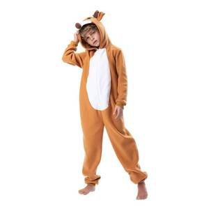 Pijamas de Reno para Niños MS, Mono de Franela Suave con Diseño de Ciervo para Disfraces Navideños y Ropa de Dormir - Product Image 6