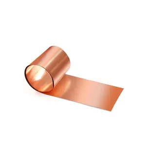 ขดลวดทองแดงทองเหลือง C10200 C10100ขนาด5มม.-2500มม. แผ่นหลังคาทองแดงสีแดงขนาดที่กำหนดเองในขดลวด