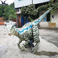 Costume de dinosaure Velociraptor grandeur nature de Zigong, costume de dinosaure animatronique personnalisé pour adulte, Raptor pour attraction dans les centres commerciaux