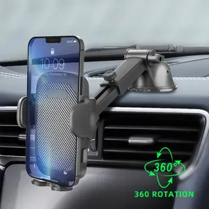 2022Newest Trending Products Flexible Phone Car Holder Rotational Mobile Stand Cell Phone Mount Suction Cup Car Dashboard Holder