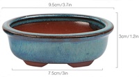 Jardinière d'extérieur en argile et porcelaine Grande jardinière en terre cuite