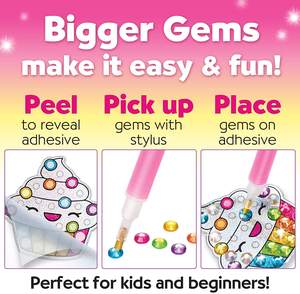 Set di Adesivi Creativi per Arte Diamante e Acchiappasole EBAYRO, Giocattoli per <span class=keywords><strong>Disegno</strong></span> con Grandi Gemme Certificati EN71 per Bambini con Opzione Logo Personalizzato - Product Image 3
