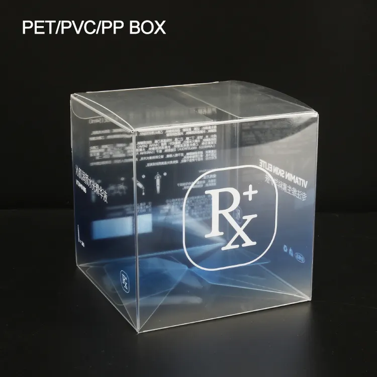 Custom Printing High Transparent Packing PET Box Folding Plastic Clear PVC Packaging Box