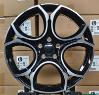 Nouvelle jante en alliage d'aluminium Flow Formed de 18 et 19 pouces, style OEM original, multi-rayons, finition noir brillant usiné, pour Golf 2025