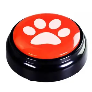 Bouton-poussoir enregistrable en 30 secondes, voix humaine naturelle, jouets, buzzer pour l'éducation, bouton de conversation, communication avec le chien
