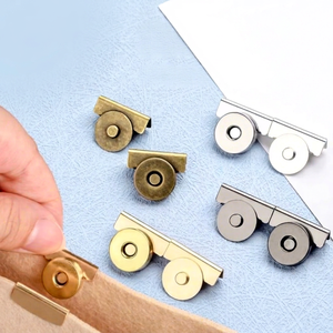 Fermoir magnétique à pression en laiton sans couture, attache dissimulée, pratique et convivial pour sacs en cuir, accessoires de bricolage - Product Image 1