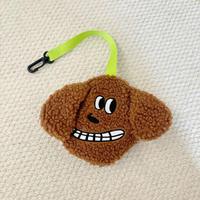 Distributeur de sacs à déjections canines mignon avec fermeture éclair, impression personnalisée, style designer, en peluche, support de sacs à déjections pour laisse de chien