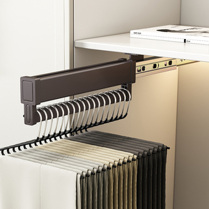 HNOSS Porte-pantalons en aluminium Cintres à vêtements coulissants pour armoire - Product Image 3