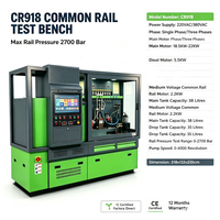 Banco de Pruebas Completo para Sistemas Common Rail CR918 de Alta Resistencia, Sensor de Flujo Original Alemán, Probador de Bombas Inyectoras HEUI EUI EUP de 2700 Bar