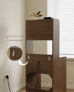 Ensemble <span class=keywords><strong>Commode</strong></span> Moderne pour Chambre avec Miroir É<span class=keywords><strong>clair</strong></span>é, <span class=keywords><strong>Commode</strong></span> en <span class=keywords><strong>Bois</strong></span> - Product Image 5