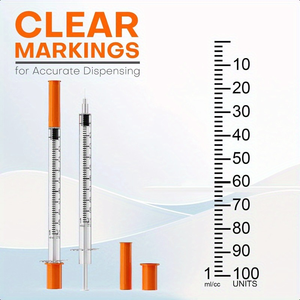 Aguja de Jeringa <span class=keywords><strong>para</strong></span> <span class=keywords><strong>Insulina</strong></span> Desechable, Estéril y Segura, de Alta Calidad, Certificada por CE e ISO, 0.1ml/0.2ml, Veterinaria, Punta Luer Lock de 12mm - Product Image 3