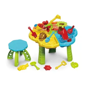 Kunyang Veiligheid Leuke Kinderen Plastic Strandwatertafel Speelgoed Zomer Indoor Multifunctionele Zandspeeltafel