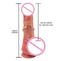 Gode réaliste en silicone de qualité médicale YAQU avec fonction de vibration électrique et base à ventouse Jouets sexuels pour masturbation féminine