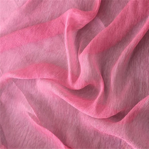 <span class=keywords><strong>Tessuto</strong></span> in <span class=keywords><strong>Seta</strong></span> <span class=keywords><strong>Crepe</strong></span> Chiffon Tinto in Naturale con Effetto Batik e Stropicciato per Abiti da Donna - Product Image 6