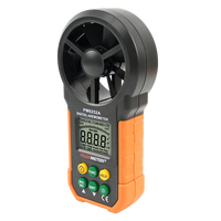 Anémomètre numérique portable pour la mesure du volume d'air, enregistreur de vitesse du vent avec écran LCD rétroéclairé, en matériau ABS, pour grue