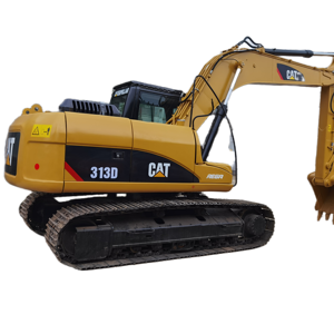 Caterpillar d'occasion pour Cat 313D 13ton Excavator en stock Excavator d'occasion bon marché Machine avec composant de pompe à noyau - Product Image 1