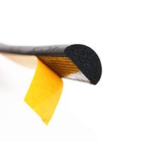 Joints en mousse de caoutchouc auto-adhésifs en forme de D, joints en mousse EPDM semi-circulaires, ruban adhésif pour équipement médical, découpe d'armoires