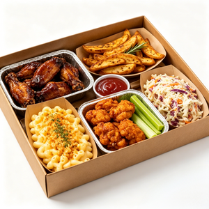 Caja <span class=keywords><strong>de</strong></span> Charcutería al por Mayor, Empaque <span class=keywords><strong>de</strong></span> Papel Personalizado con Ventana para Picnic Familiar, Catering, Fiestas y Platos Compartidos - Product Image 4