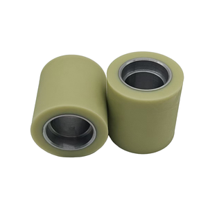 <b>Polyurethane</b> Through-Hole Driving Wheel Carbon Steel <b>Rubber</b>-Coated Wear-Resistant Unpowered Roller Customizable - Product Image 4