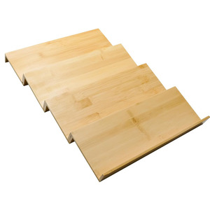 Estante para Especias de Bambú de 4 Niveles, Tipo Vertical, Ahorra Espacio, Organizador de Cajones de Cocina - Product Image 1