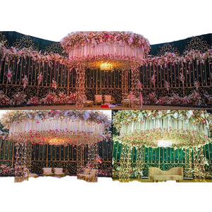 ดอกไม้เหล็กดัดแบบพกพาที่ทันสมัยสำหรับงานแต่งงานของตกแต่งงานแต่งงานกลางแจ้งที่ชวนให้หลงใหล - Product Image 1