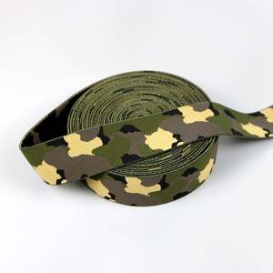 Camouflage JACQUARD Polyester Spandex Band Shoulder Tape Logo <b>Elastic</b> - Product Image 2