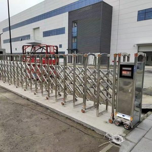 <span class=keywords><strong>Portail</strong></span> de cour électrique rétractable automatique en acier inoxydable, pliable et extensible, idéal pour les allées extérieures et les appartements – Prix abordable - Product Image 5