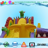 Parc d'amusement géant de haute qualité Dinosaure gonflable Fun Playland Terrains de jeux gonflables