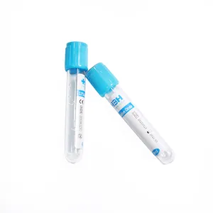 실험실 테스트 나트륨 구연산염 진공 혈액 수집 PT 튜브 블루 탑