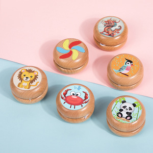 Yoyo en bois classique et magique pour enfants, cadeau professionnel Waldorf pour porte-anneau, personnalisable gratuitement, le meilleur jouet Babyzen en gros - Product Image 3