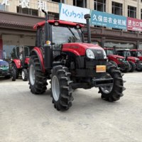 Traktor Pertanian YTO 80HP 4WD Kabin Tertutup Transmisi 12-Percepatan dengan Banyak Port Output Hidrolik untuk Produktivitas Tinggi di Lahan Sawah dan Lahan Kering