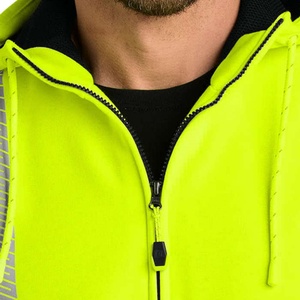 Sweat-shirts à capuche surdimensionnés personnalisés de haute qualité pour l'automne, avec impression réfléchissante de sécurité, tissu respirant - Product Image 3