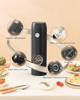 Moulin à poivre électrique Circle Joy, moulin à épices électrique, moulin à sel et à poivre rechargeable