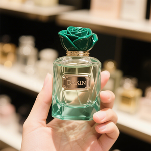 Tùy Chỉnh Ưa Thích Thủy Tinh Rõ Ràng Chai Nước Hoa Với Đặc Biệt Hoa Vàng Thiết Kế Nắp Phong Cách Thanh Lịch Nước Hoa Chai Trang Điểm Công Cụ - Product Image 2