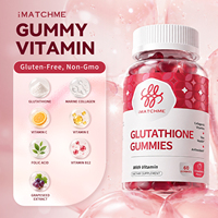 Gummies de beauté premium avec glutathion 3000 mg et collagène - Peau sans rides, peau claire et ongles sains