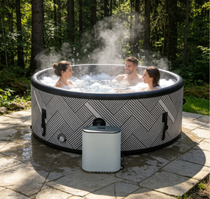 Material resistente al frío para <span class=keywords><strong>spa</strong></span> calefactable de invierno, para jardín y césped verde, apto para usuarios al aire libre durante todo el año. - Product Image 1