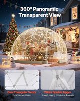 Dôme transparent facile à installer, tente bulle résistante aux intempéries, idéale pour le camping, la terrasse et la décoration de mariage